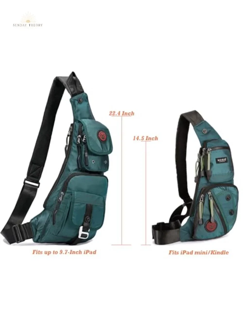 Nylon Sling Bag Crossbody Chest Shoulder Backpack Casual Daypack Travel